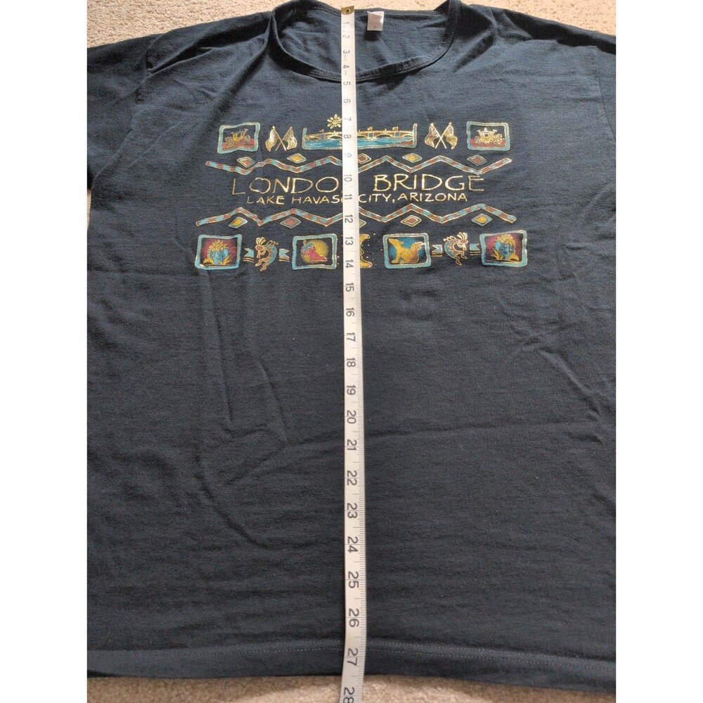 Vintage Anvil T Shirt Womens Black XL London Bridge Lake Havasu City Arizona SW - Picture 6 of 8